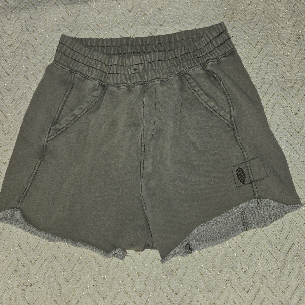 FP Movement by Free People Olive Green Athletic Pull-On Shorts